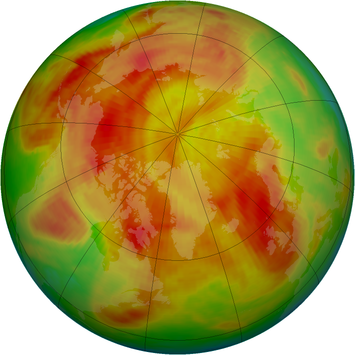 Arctic ozone map for 05 May 1982